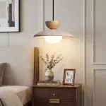 Tilda Modern Wabi-Sabi Travertine Dome Pendant Light