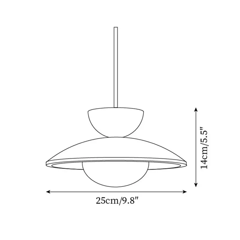 Tilda Modern Wabi-Sabi Travertine Dome Pendant Light