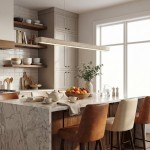 Umberto Minimalist Travertine Linear Pendant Light