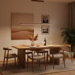 Umberto Minimalist Travertine Linear Pendant Light