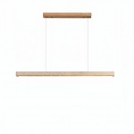 Umberto Minimalist Travertine Linear Pendant Light
