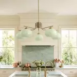 Kairox Mid Century Bauhaus Large Glass Globe Sputnik Chandelier