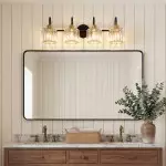Naeris Modern Square Crystal Wall Sconce