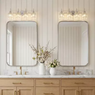 Naeris Modern Square Crystal Wall Sconce