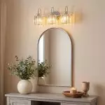 Naeris Modern Square Crystal Wall Sconce