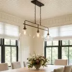Bronte Industrial Metal 3 Lights Dome Glass Chandelier