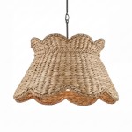 Karinne Natural Flower Rattan Pendant Light