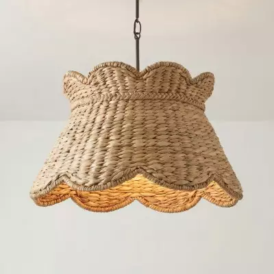 Karinne Natural Flower Rattan Pendant Light
