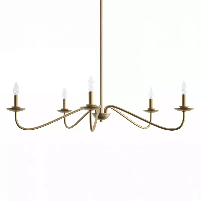 Charis Rustic 5 Light Metal Chandelier