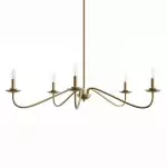 Charis Rustic 5 Light Metal Chandelier