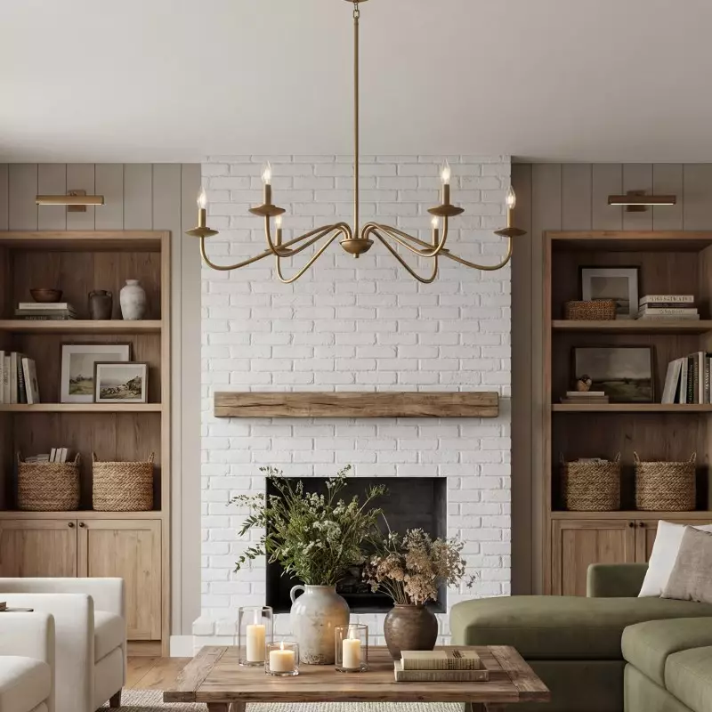 Charis Rustic 5 Light Metal Chandelier