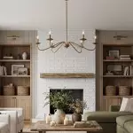 Charis Rustic 5 Light Metal Chandelier