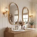 Solstice Brushed Brass Crystal Ribbed Glass Wall Sconce