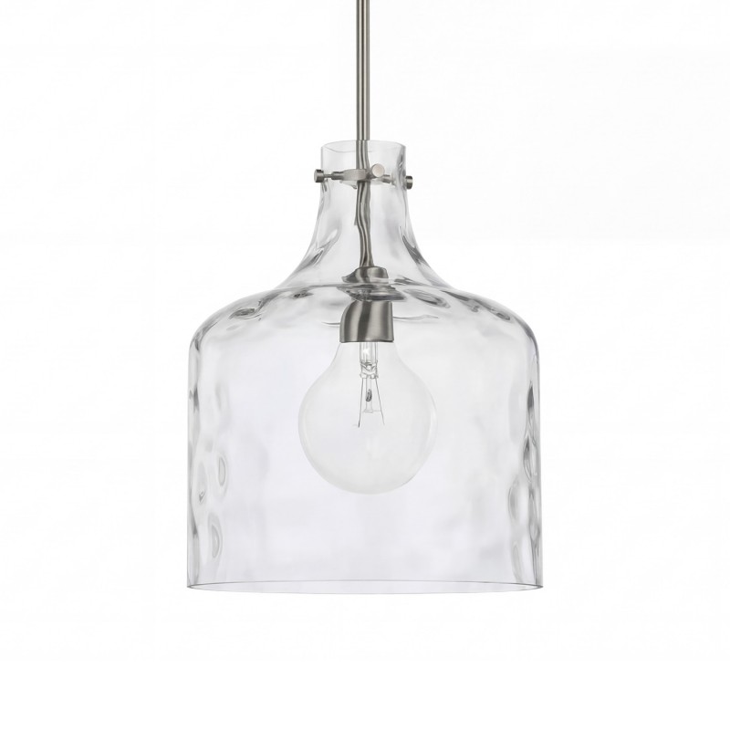 Tydon Minimalist Water Ripple Glass Pendant Light