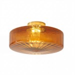Xanthe French Vintage Round Glass Ceiling Light