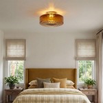Xanthe French Vintage Round Glass Ceiling Light