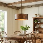 Zanthe 4 Light Vintage Industrial Iron Drum Chandelier