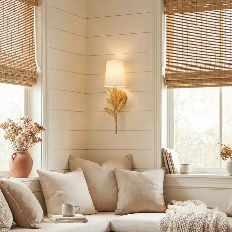 Hemma Retro Leaves And Branch Sconce