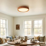 Arnold ‎Minimalist Round Led Fluted Concrete Ceiling Light