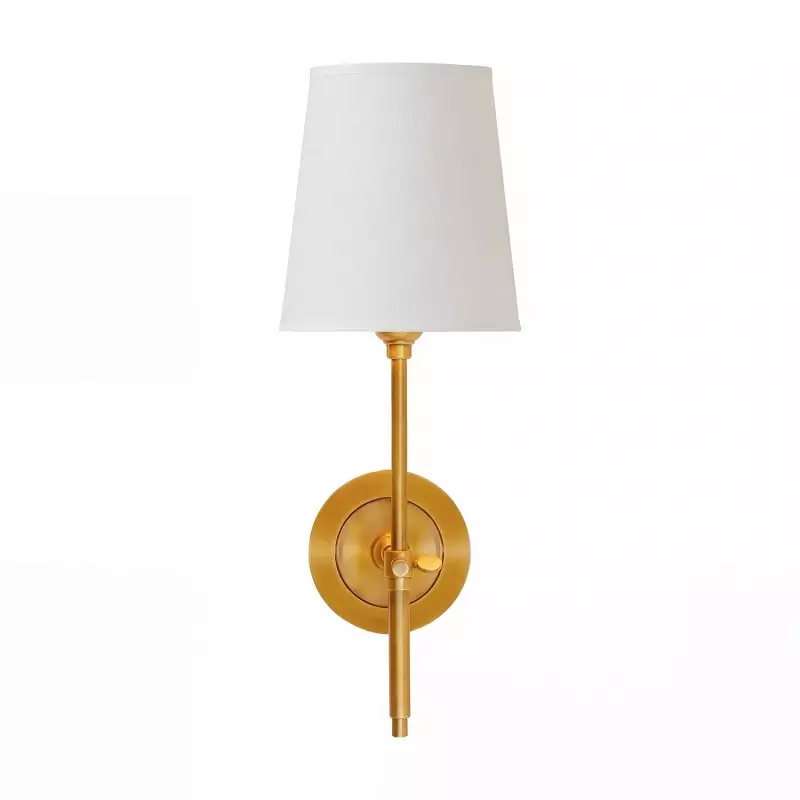 Ozuma One Light Wall Sconce with Linen Shade