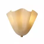 Kyrintha Mid-Century Modern Skirt Shell Glass Wall Sconce