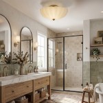 Dakota Modern Flower Shape Milk Glass Ceiling Light