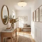 Dakota Modern Flower Shape Milk Glass Ceiling Light