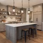 Doran Farmhouse Black Cage Cylinder Glass Pendant Light