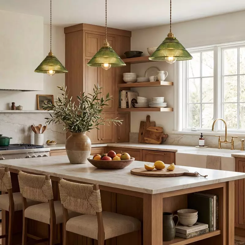 Draxith Retro Japanese Striped Stained Glass Droplight