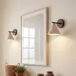 Fabiana Modern Marble Stone Tapered Wall Sconce