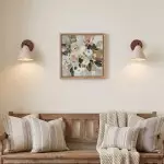 Fabiana Modern Marble Stone Tapered Wall Sconce