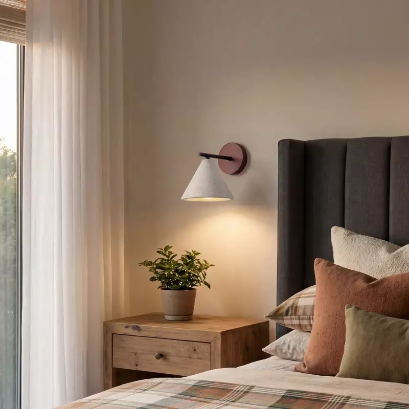 Fabiana Modern Marble Stone Tapered Wall Sconce