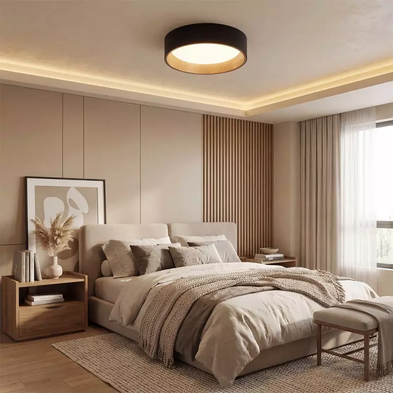 Zenith Nordic ‎Minimalist Metal Round Semi Flush Mount Ceiling Light