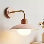 Iliana Rustic White Glass Double Tube Wall Sconce