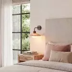 Habakkuk Farmhouse Disc Travertine Wall Sconce