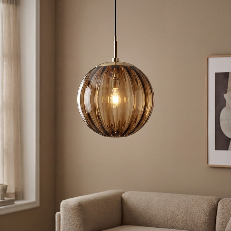 Tamsin Beading Glass Ball Pendant Light