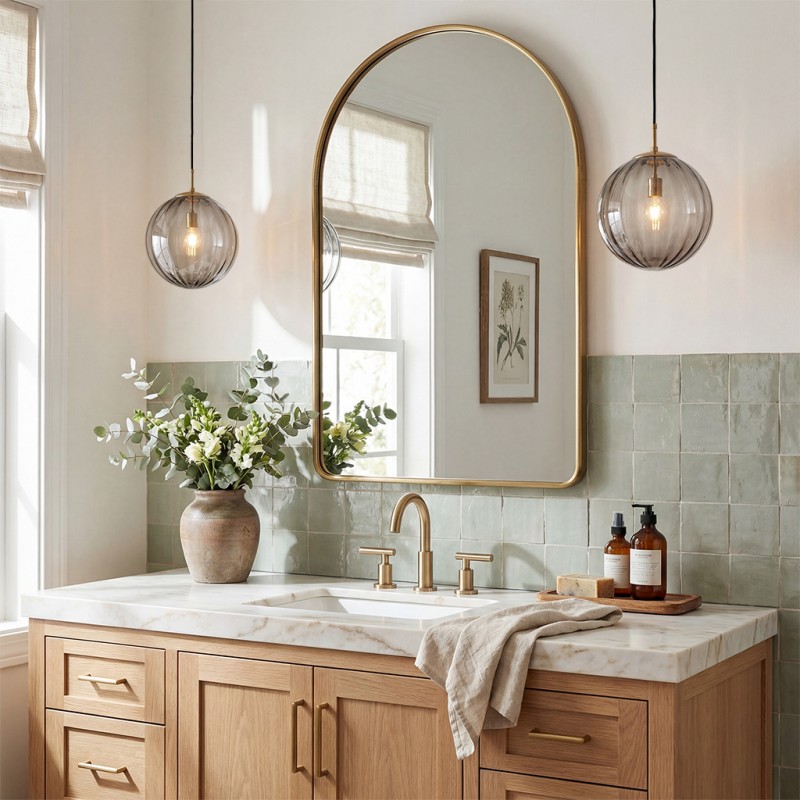 Tamsin Beading Glass Ball Pendant Light