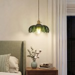 Jacinta Green Scalloped Pendant Light