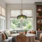 Jacinta Green Scalloped Pendant Light