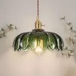 Jacinta Green Scalloped Pendant Light