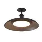 Khyler Scandinavian Carbonized Steel Round Waterproof Ceiling Light