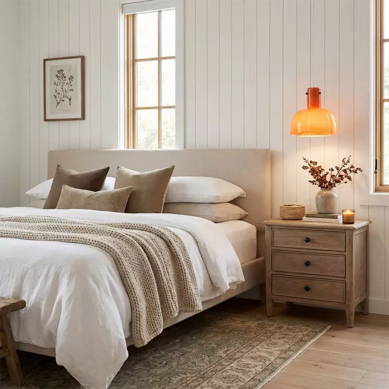 Palak Minimalist Handmade Glass Shade Pendant Light