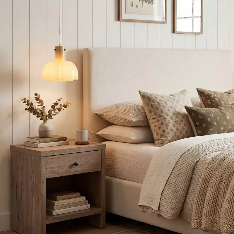 Palak Minimalist Handmade Glass Shade Pendant Light