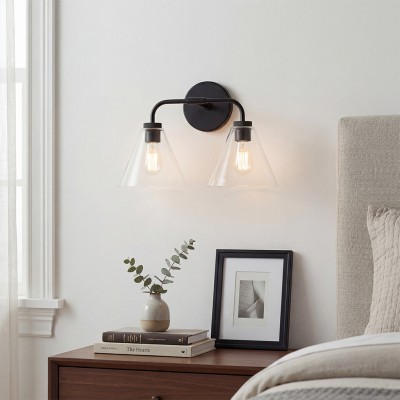 Kaelen Retro Cooper Cone Sconce Light