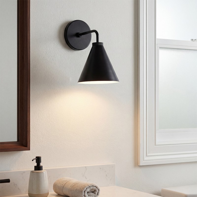 Kaelen Retro Cooper Cone Sconce Light