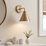 Kaelen Retro Cooper Cone Sconce Light