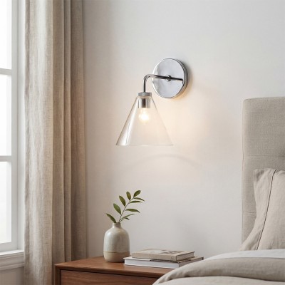 Kaelen Retro Cooper Cone Sconce Light