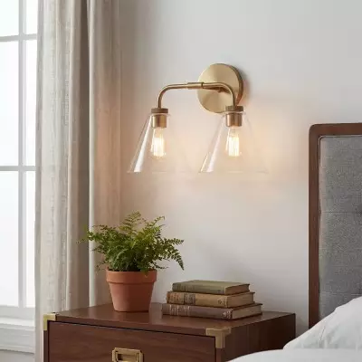Kaelen Retro Cooper Cone Sconce Light