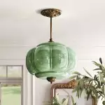 Keen Farmhouse Glass Dome Pendant Light