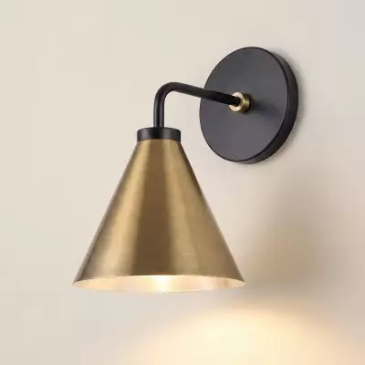 Kaelen Retro Cooper Cone Sconce Light